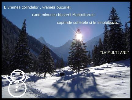E vremea colindelor