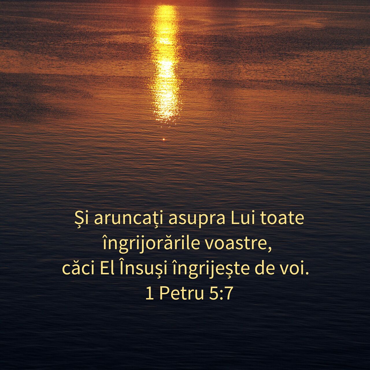 1 Petru 5:7