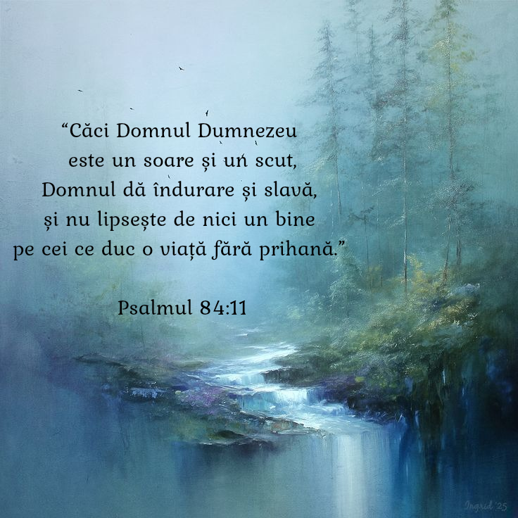 Domnul Dumnezeu este un soare și un scut